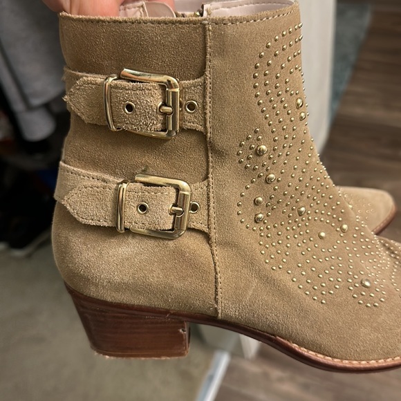 Zara suede western boots with studs , sz 37/ 7 - Picture 5 of 6